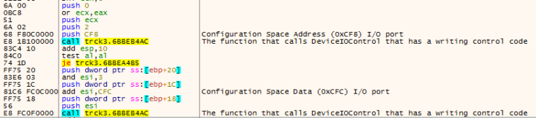Writing in PCI Configuration Space