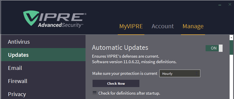 Figure 1.1: VIPRE Advanced Security 11.06.22