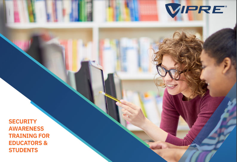 front page of Security Awareness Training: Educators & Students brochure