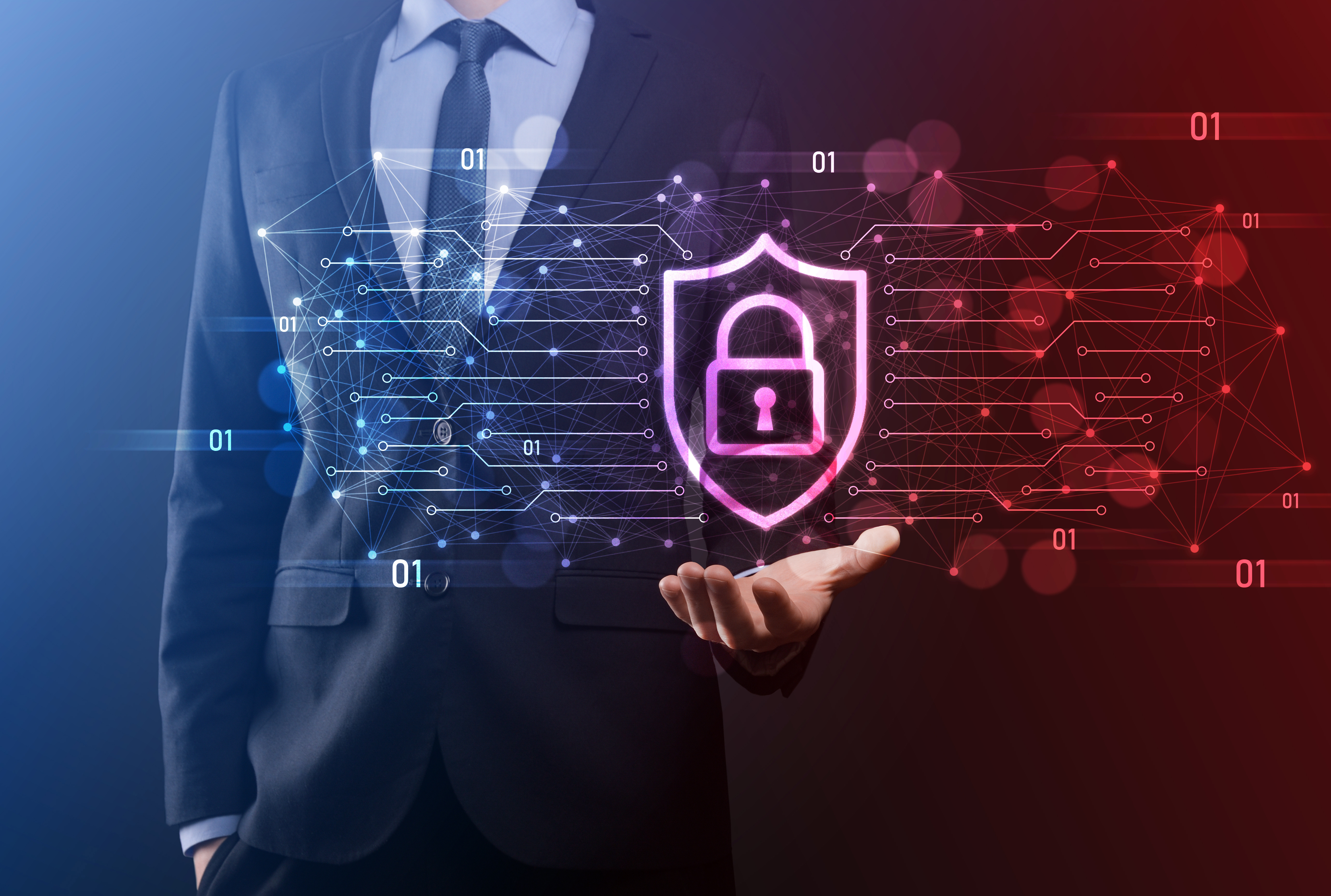 Protection email security and safe data concept