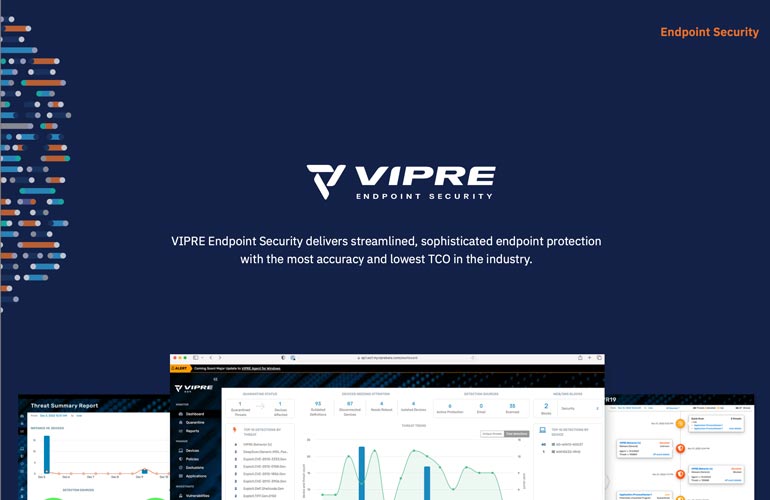 front page of VIPRE Endpoint Security Quick Look