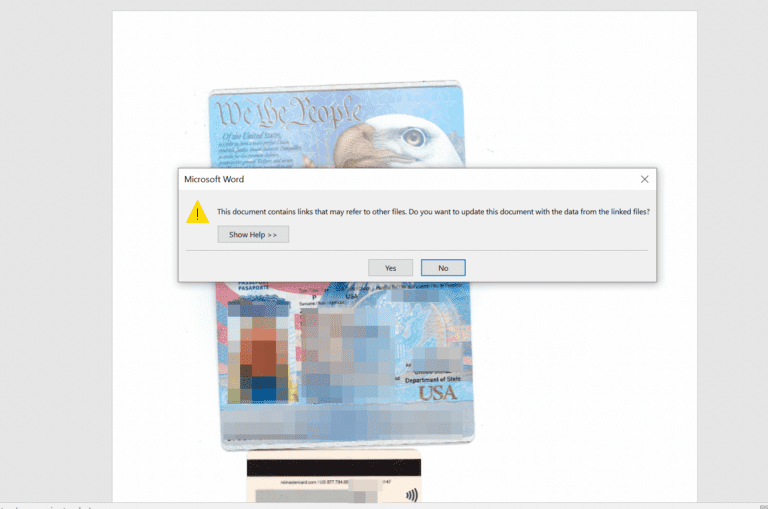 Figure 3.0 The docx file once opened