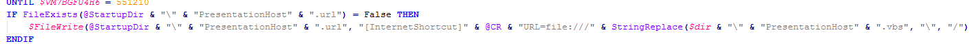 Creating Presentation.url in Startup directory
