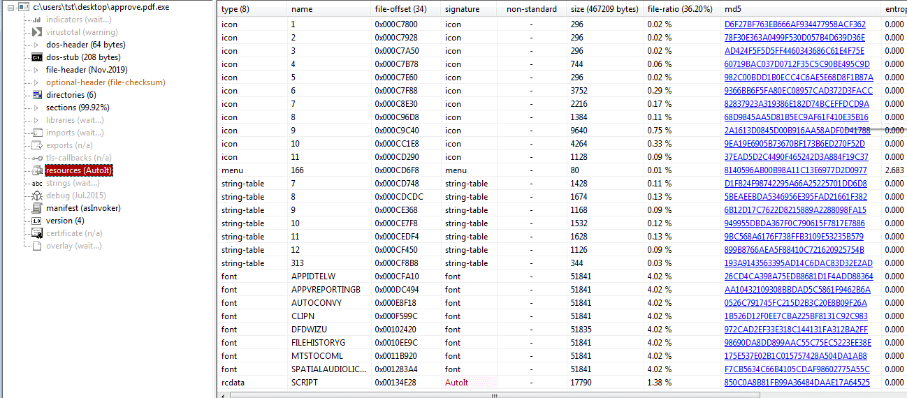 Embedded AutoIt Script in the resources