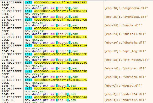 Figure 11.0 The DLLs to check