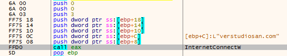 Figure 16.0 Opens an HTTP session