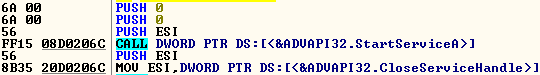 Rwdrv.sys started as a service