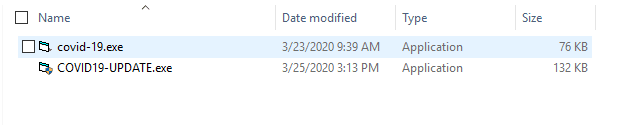 The executable files inside of the attachments .img and .iso