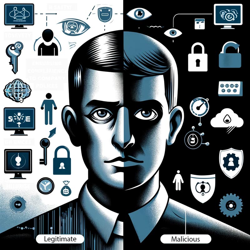 Dual nature of keylogger: legitimate and malicious