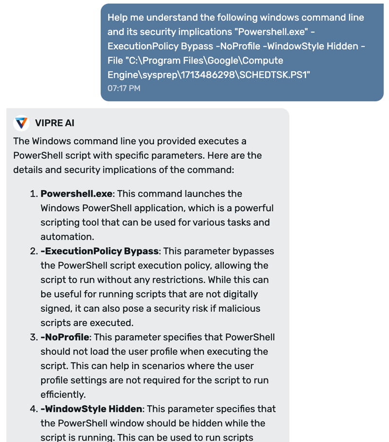 ask AI Advisor to explain command line parameters and shell scripts