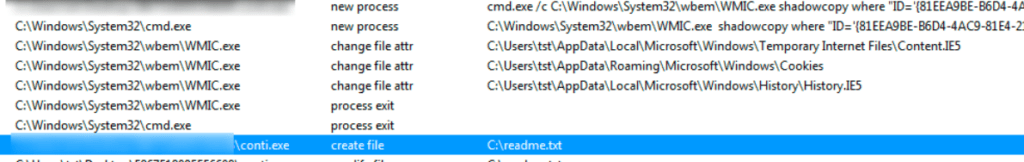 Figure 13.0 Dropping the ransom note first in C drive