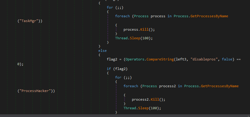 Figure 15.0 Checking and killing of some processes