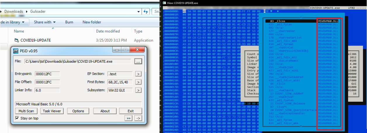 GuLoader sample written in VB5/6 and the msvbvm60.dll