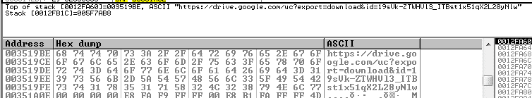 The cloud hosting service storing the encrypted payload
