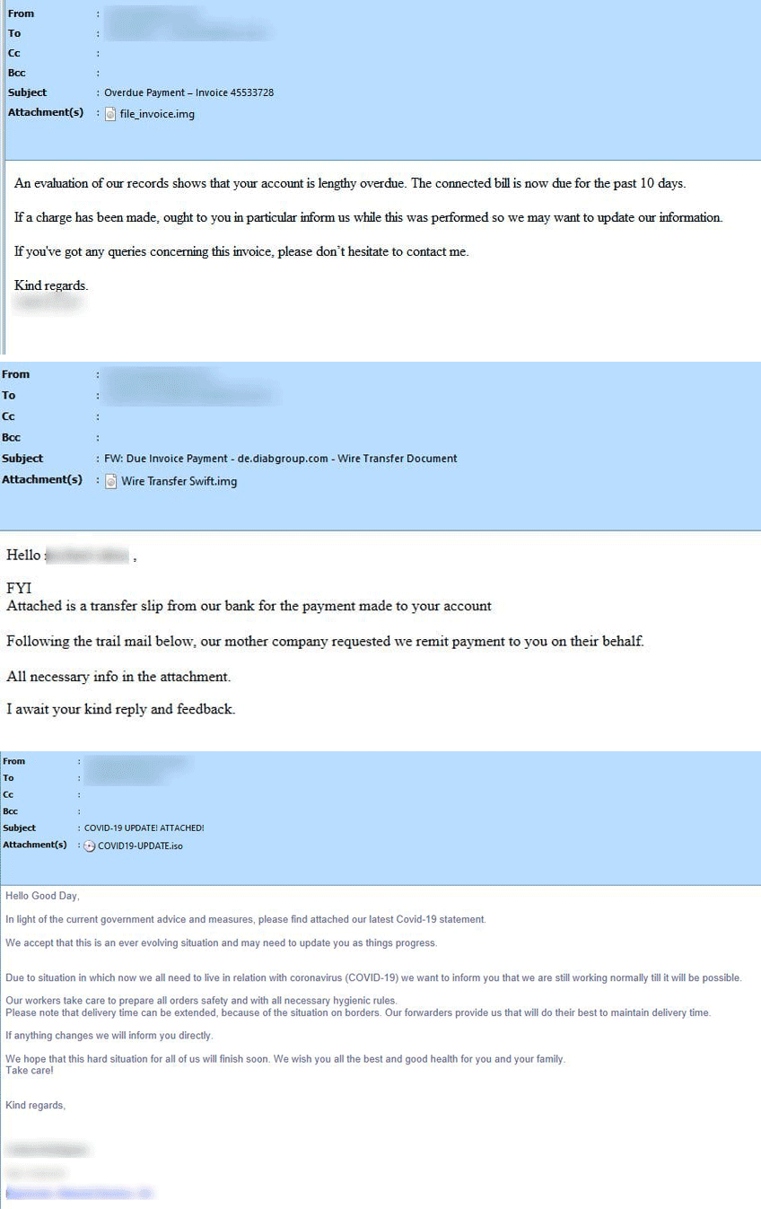 Spam emails containing GuLoader