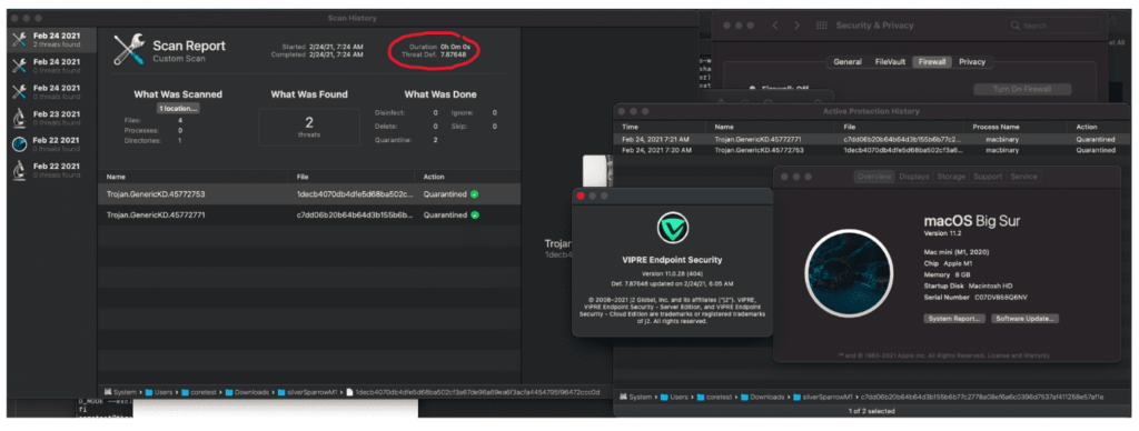 Verify the latest Scan Report