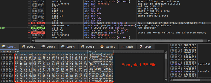 Figure 11.0 First Phase Decryption