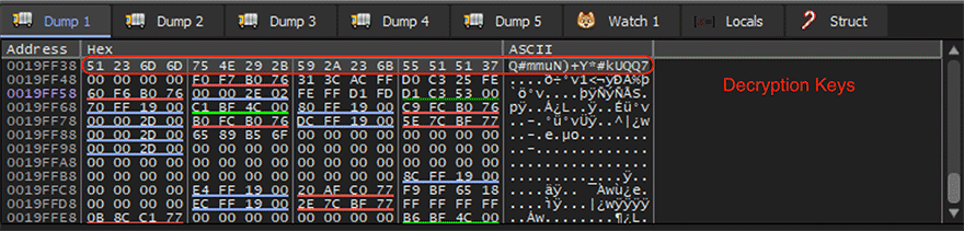 Figure 12.0 Hardcoded decryption key