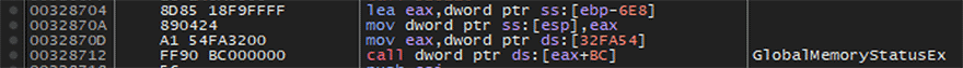 Figure 25.4 GlobalMemoryStatusEx