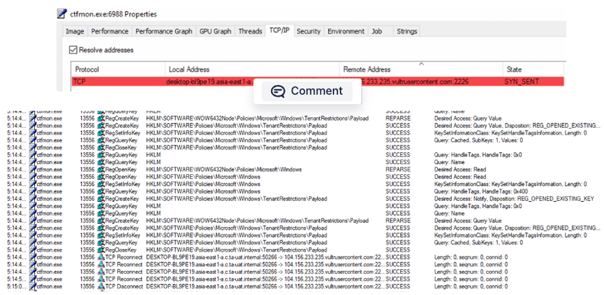 Figure 27.0 C2 Server Communication