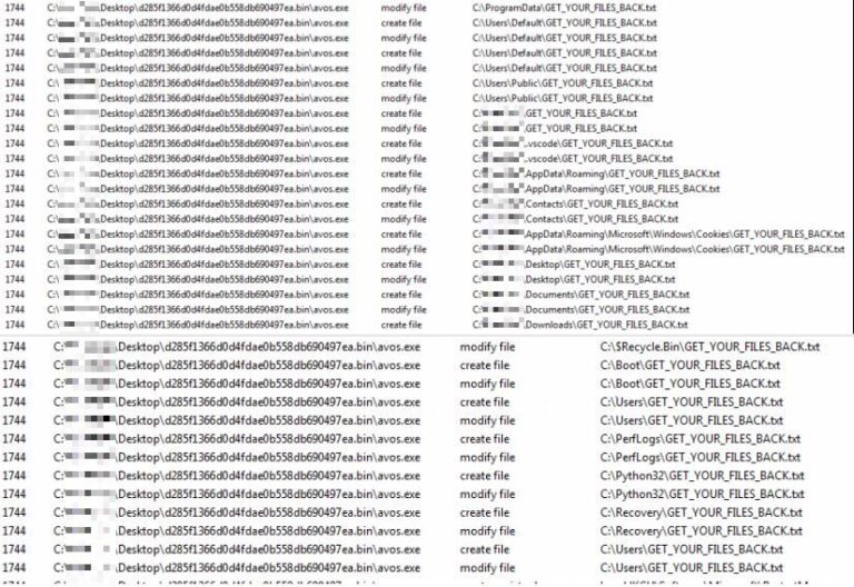 Figure 2.0 The created ransom note in every directory
