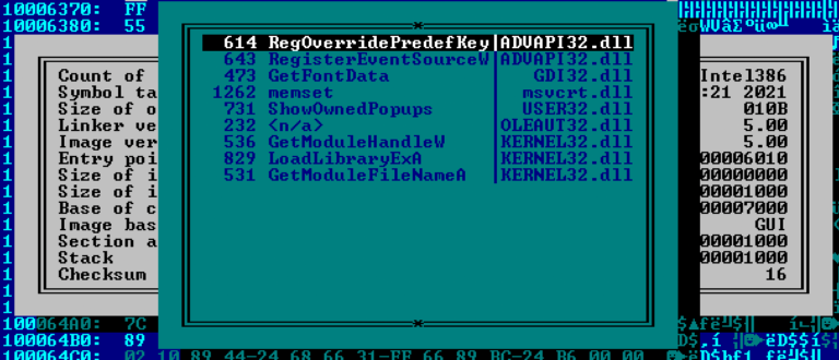 Figure 9.0 Some of the APIs are hidden