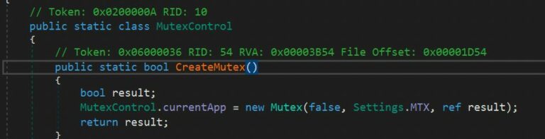 Figure 18.0 Verifying and creating of Mutex
