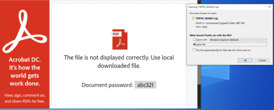 Figure 1.0 Phishing Page of HTML file from Email Attachment