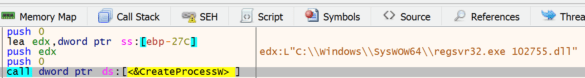 Figure 1.4 WindowsCodecs.dll executes Qbot Main Payload
