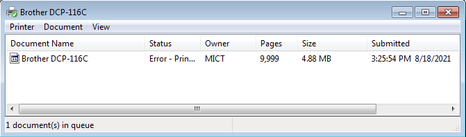Figure 4.0: Printing Ransomware Notes