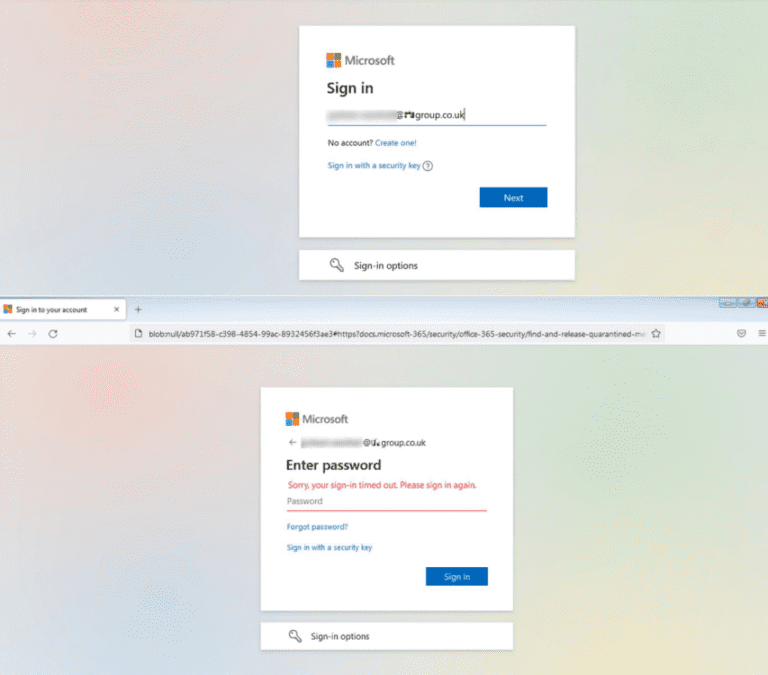 Figure 7.0 The webpage where the victim will be redirected