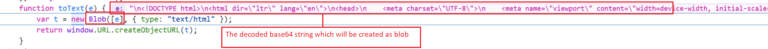 Figure 10.0 The creation of blob data