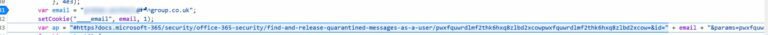Figure 11.0 The variable “ap” containing the crafted URL
