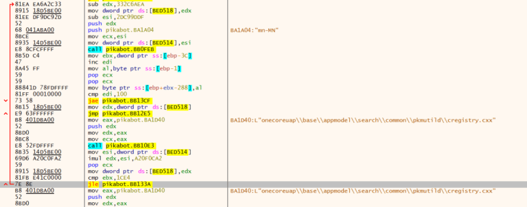 Figure 9.0 Garbage code insertion 1