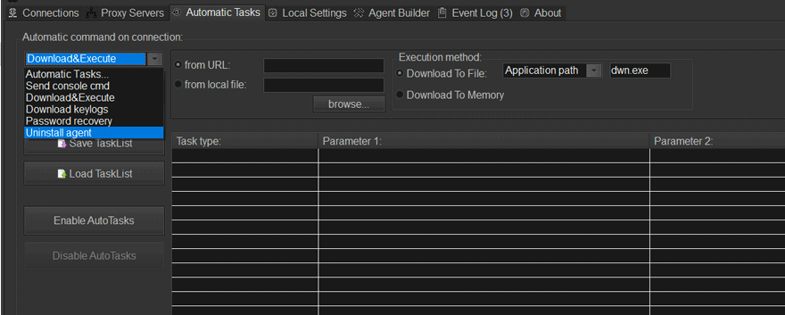 Figure 15.0 Other capability of Remcos to download and execute additional malware to infected machine