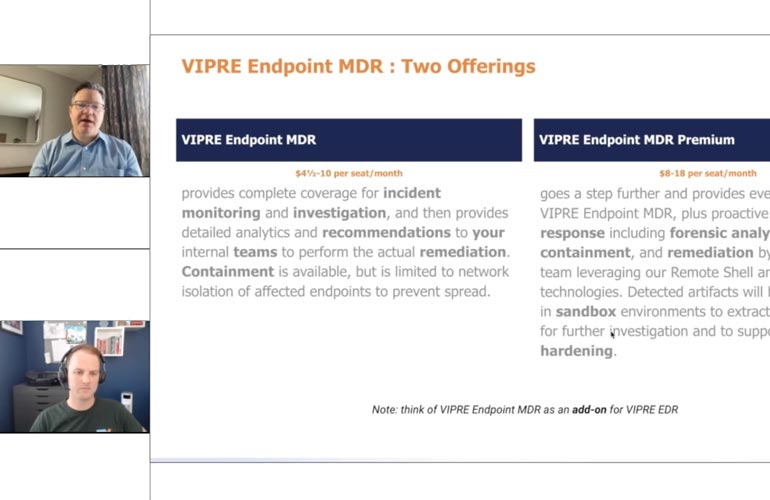 Screen grab from MDR for MSP video