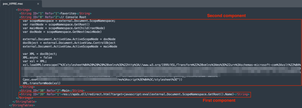 Figure 2.0 The two components needed in order for MSC file to be executed
