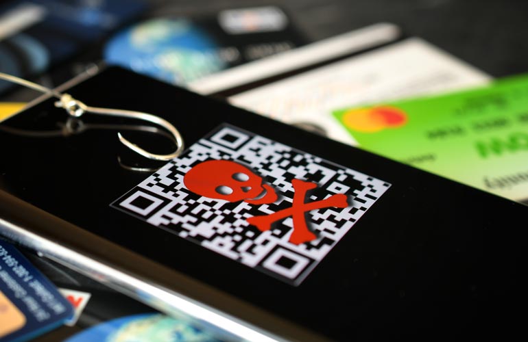 QR code phishing concept image