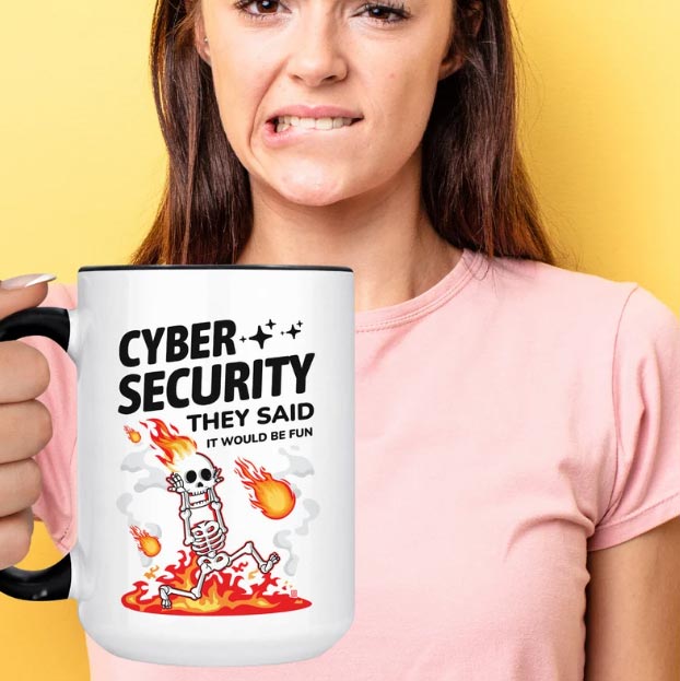 cybersecurity coffee mug