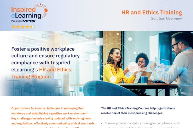 HR and Ethics Training Solution Overview